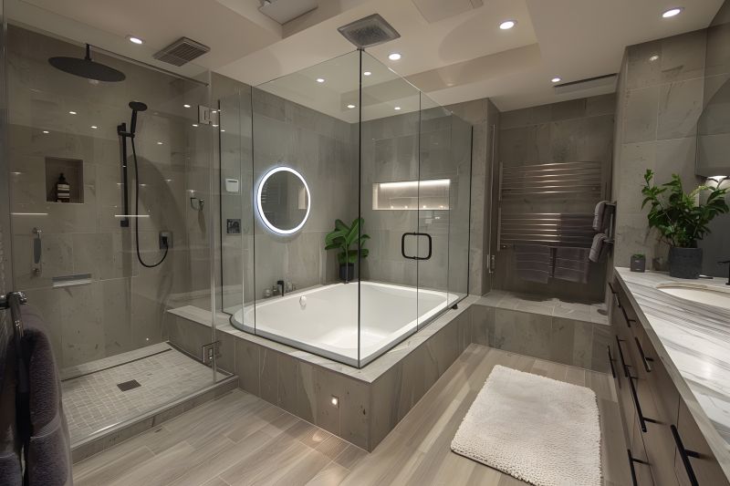 Luxury Tub and Shower Combo