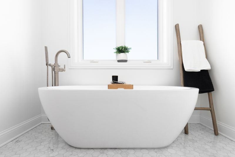 Minimalist White Tub